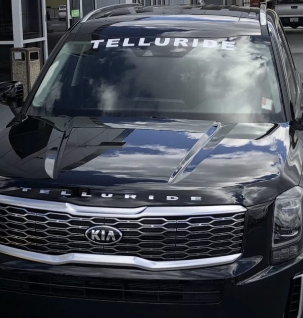OEM Kia Telluride Center Windshield Banner Decal New 1PC Fits All Models Universal