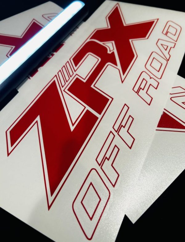 OEM Tuscany GMC Sierra ZRX Off-Road Bedside Outline Decals New 2PC Set 2019-2024