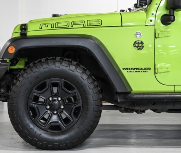 OEM Jeep Mopar “MOAB” Outline  Side Hood Decals New 2PC Set Universal Fits Wrangler Rubicon Willys