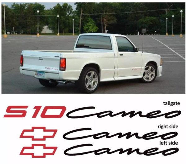 OEM Chevrolet S10 Cameo Doors Tailgate Body Decals Set New Custom 3PC USA Seller!