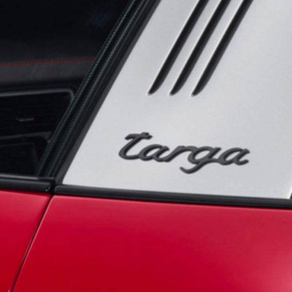 OEM Porsche Targa Side Emblem In Black New 1PC