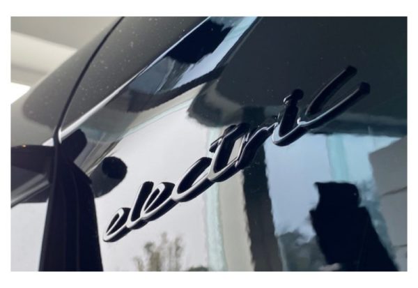 OEM Porsche Taycan Electric Emblem In Matte Black New 1PC