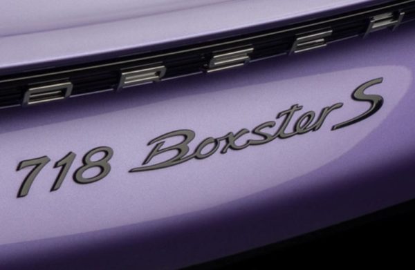 OEM Porsche 718 Boxster S Emblem In Black New