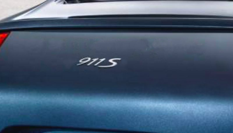 Genuine Porsche 911 Carrera Emblem – Matte Chrome Rear Decklid Badge (99755923701)