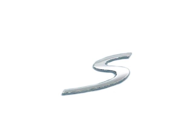 OEM Porsche S Emblem In Silver New 1PC