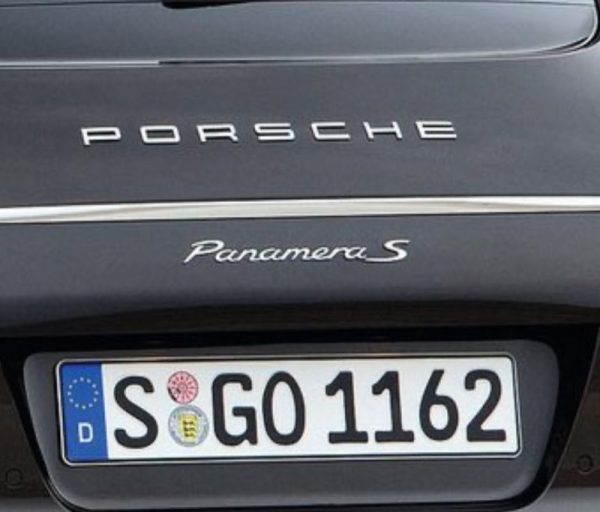 OEM Porsche Panamera S Emblem In Chrome New 1PC