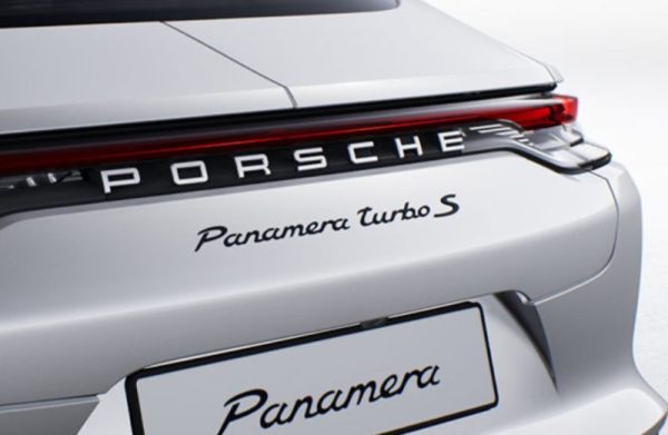 OEM Porsche Panamera Turbo S Logos Emblem In Black New 1PC