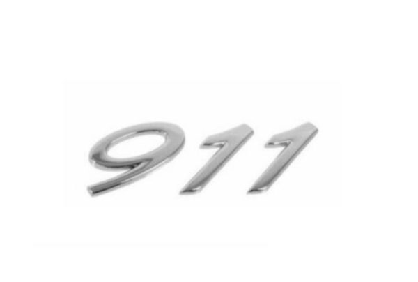 OEM Porsche Emblem - "911" in Chrome