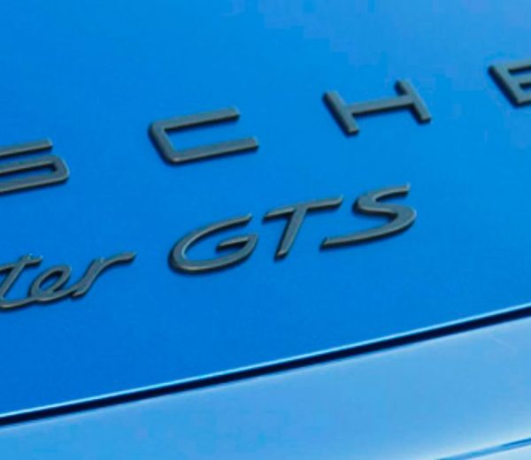 OEM Porsche Emblem - "GTS" in Black
