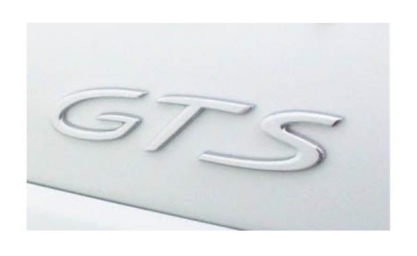 OEM Porsche Emblem - "GTS" in Chrome