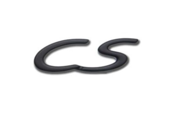 OEM Porsche Emblem - "CS" in Black (Club Sport)
