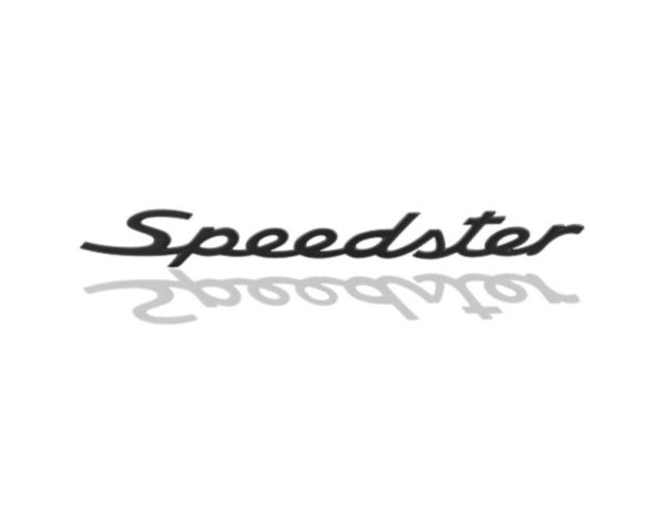 OEM Porsche Emblem - "Speedster" in Black