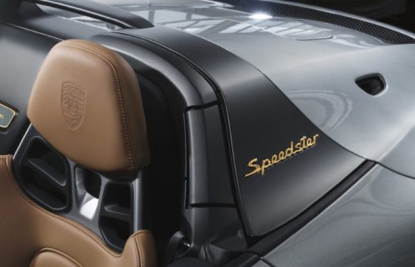 OEM Porsche Side Emblem - "Speedster" in Gold