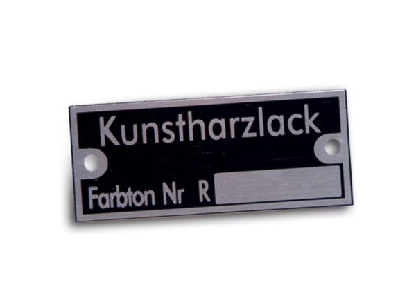 OEM Porsche Reutter Paint Identification Badge