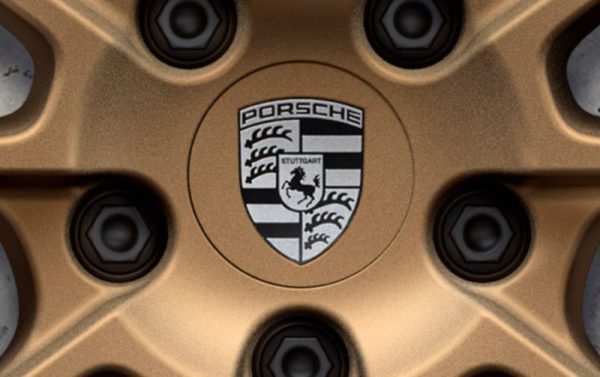 OEM Porsche Turbo Carrera Boxster GTS Center Cap Set - Aurum Gold w/Black Crest