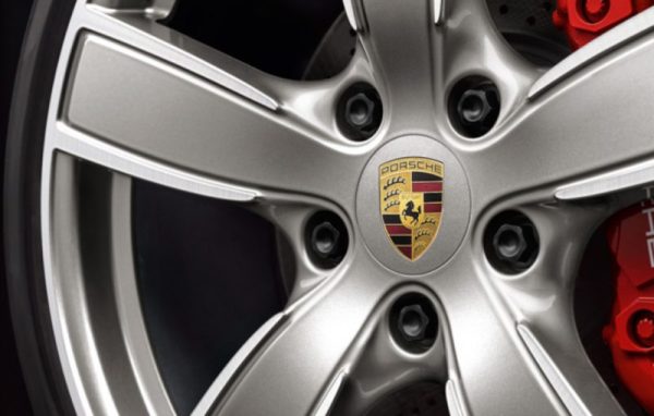 OEM Porsche 2020 718 Cayman GT4 Center Cap Set - Full Color Crest