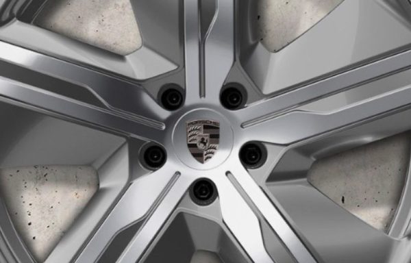 OEM Porsche Carrera Boxster Cayman Turbo III Panamera Cayenne Center Cap Set - Polished Wheels (Turbonite)