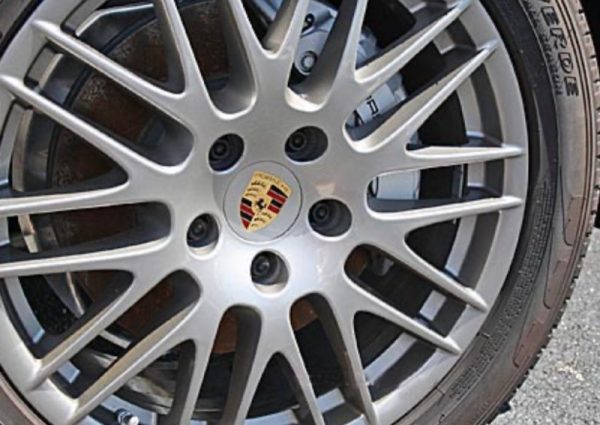 OEM Porsche Fits 2011+ Cayenne models with the 20" RS Spyder Design Wheels Center Cap Set - RS Spyder Wheels