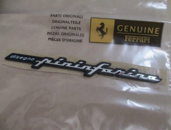 OEM New Ferrari 360 430 458 488 Pininfarina Logo OEM Badge Script Emblem 64780500