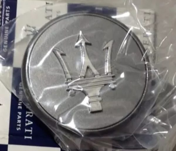 Genuine P/N Maserati 209970 Wheel Cap with shield Grey 4PC Set New Genuine