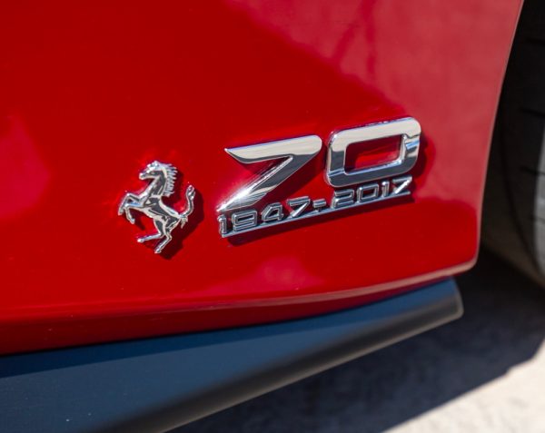 Genuine OEM 89326100 FERRARI 70 ANNIVERSARY LOGO LH Compatible with 488, California, F12, GTC4 BADGE Emblem New