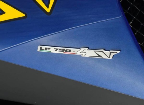 GENUINE OEM 470854499B LAMBORGHINI AVENTADOR LP750-4 SV NAMEPLATE, LP750-4 SV BADGE EMBLEM NEW