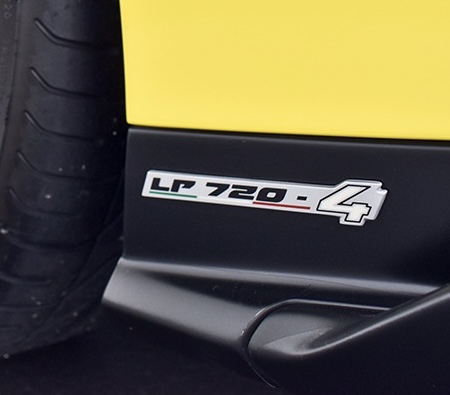 GENUINE OEM 470854499A LAMBORGHINI AVENTADOR LP720-4 NAMEPLATE LP710-4 BADGE EMBLEM NEW