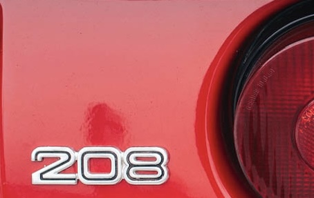 GENUINE OEM FERRARI 208 TURBO 61120100 Motif REAR EXTERIOR BADGE EMBLEM NEW
