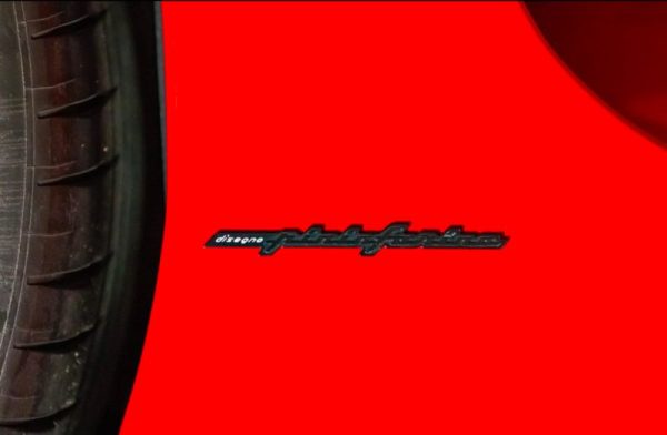 GENUINE OEM FERRARI 64780500 Pininfarina Script Motif BADGE EMBLEM NEW