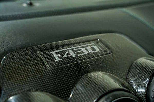 GENUINE OEM 68872700 FERRARI 430 CARBON PLATE BADGE EMBLEM NEW