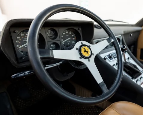 GENUINE OEM 740516/U FERRARI 365 GTC4 STEERING WHEEL