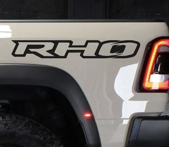 Rocky Mountain Graphics Hood Graphics Kit For 2025 Ram RHO - Vinyl Decals With RHO Cutout