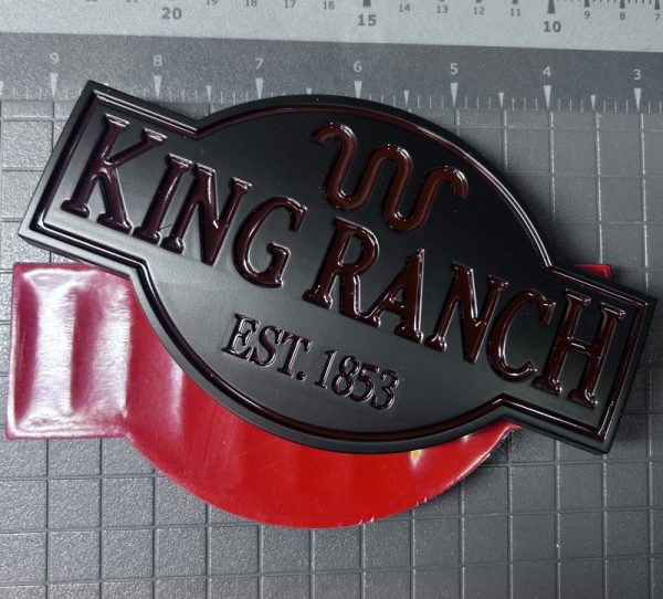 Genuine OEM Ford King Ranch Emblem Badge EST 1853 Black/Brown New 1PC FL3Z-9942528-G USA F150 F250 F350