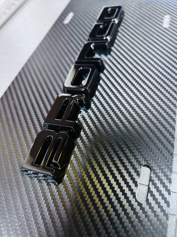 OEM 3D Ford Bronco Glass Black On Carbon Fiber License Plate  Aluminum Universal All Models