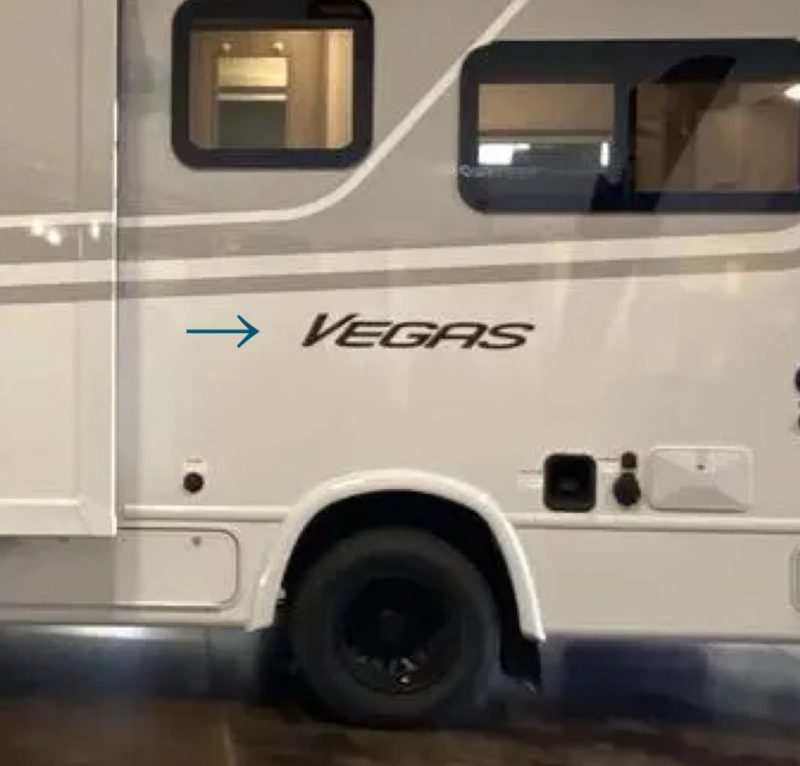 2025 Thor Vegas 26.1 Camper RV Trailer Decals (Set Of 5) OEM New Oracle - Image 3