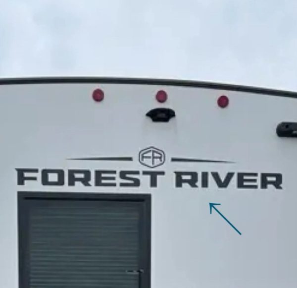2025 Forest River Salem Hemisphere 320BHI Camper RV REAR Decal 1PC OEM New 54”