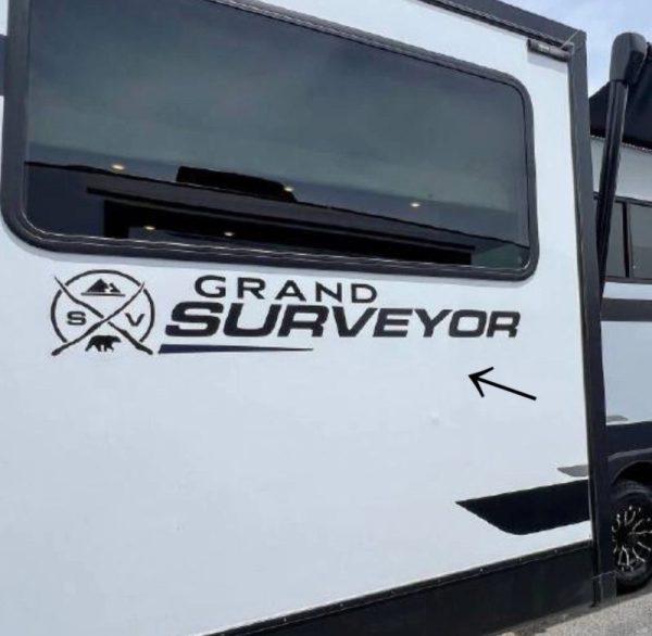2024 Forest River Grand Surveyor 253RLS Camper RV SIDE Decals (Set Of 2) OEM New