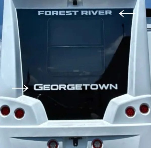 2026 Forest River Georgetown 5 Series Camper RV Rear Decals (Set Of 2) OEM New