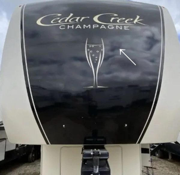 2019 Forest River Cedar Creek 38EL Champagne Edition RV Front Decal 1PC OEM New