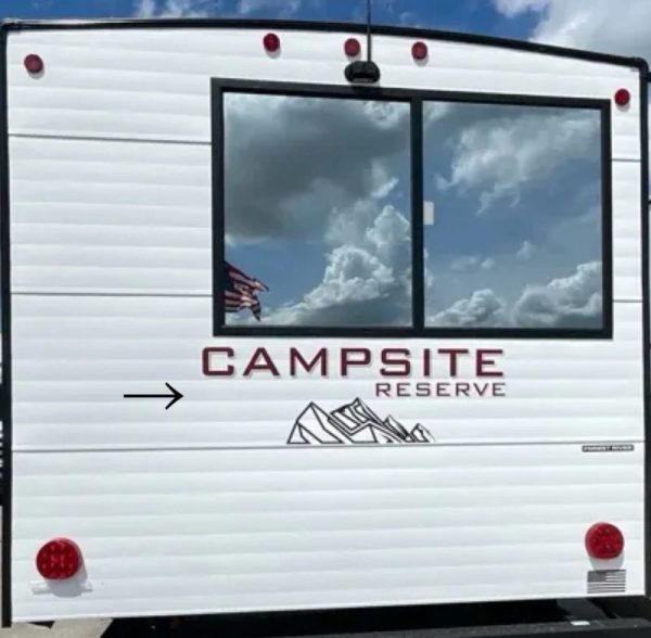 2026 Forest River Campsite Reserve 23SF Camper RV Rear Decal 1PC OEM New Oracle