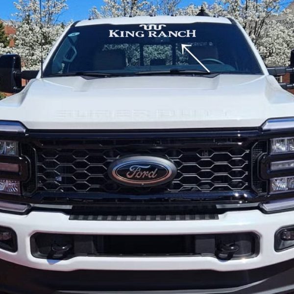OEM Ford King Ranch Center Windshield Banner Decal New 1PC Fits All Ford King Ranch & Super Duty Oracle Vinyl
