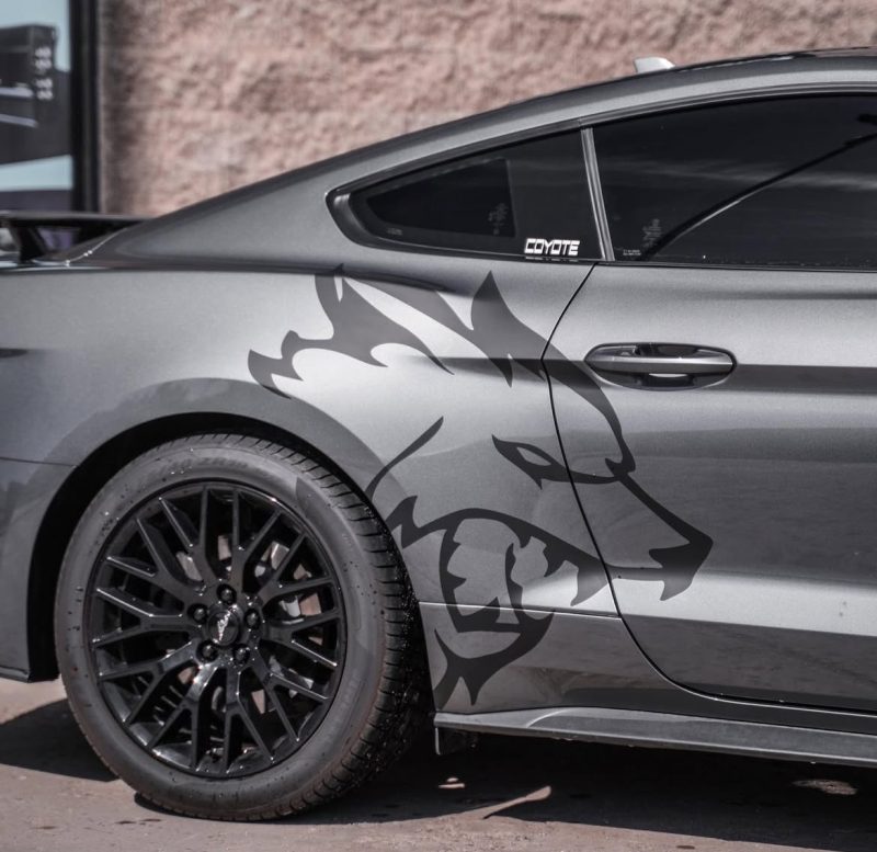 2005-2026 OEM Ford Mustang Coyote Rear Door Decals 2PC Set New Oracle Universal