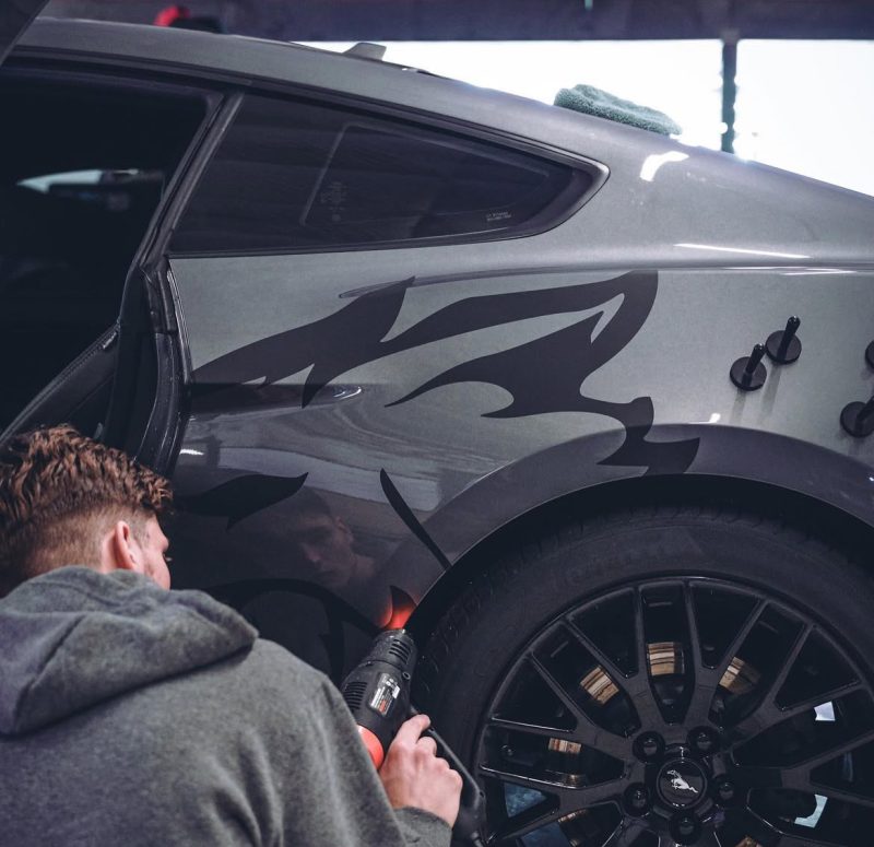 2005-2026 OEM Ford Mustang Coyote Rear Door Decals 2PC Set New Oracle Universal - Image 2