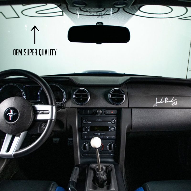 OEM Ford Performance Roush Outline Windshield Decal & Roushcharged Hood Decals 3PC Fits Mustang - Image 3