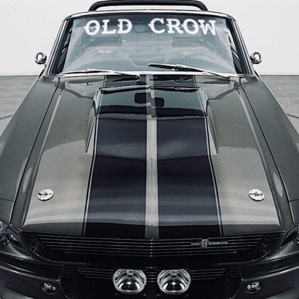 OEM Vintage Ford Old Crow Windshield Bold Decal Banner Fits Roush Mustang Shelby Saleen 5.0 Coyote Universal NEW Limited!