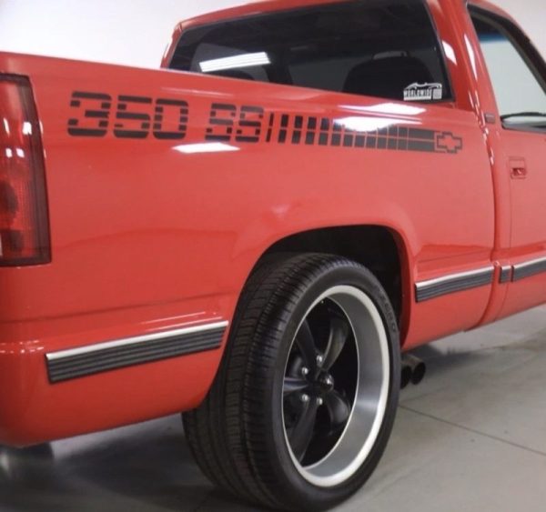 OEM Vintage Chevrolet 350 SS Bedside Graphic Decals New 2PC Set Fits Chevy S-10