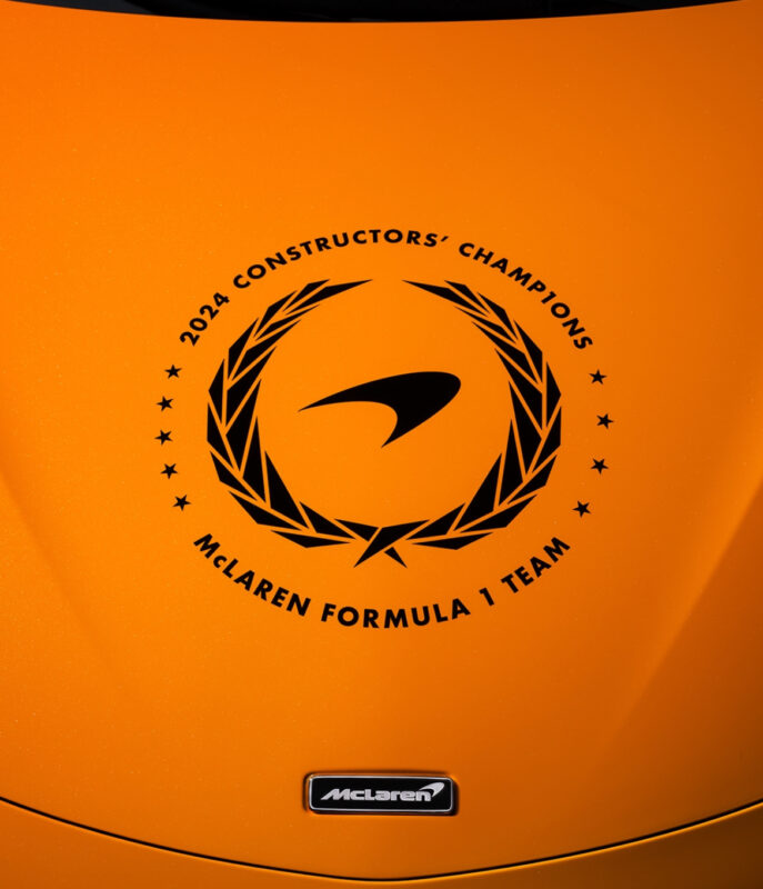OEM McLaren Formula Team 1 Center Hood Decal New 1PC Universal Precision Vinyl