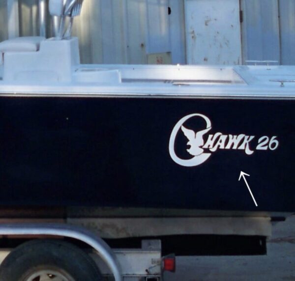 C Hawk 26 Boat Yacht Decals 2PC Set Oracle Vinyl Large New OEM Universal