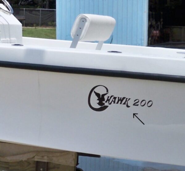 C Hawk 200 Boat Yacht Decals 2PC Set Oracle Vinyl Large New OEM Universal