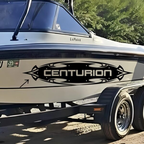 Centurion Graphic Boat Yacht Replacement Decals 2PC Set Vinyl New 61” OEM USA